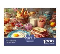 Té de la Tarde Puzzle 1000 Piezas Comida, Entretenimiento Rompecabezas De Bricolaje, Entretenimiento Creativo, para Adultos Y Niños A Partir De 12 Años 70x50cm/1000pcs