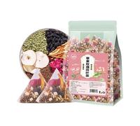 Té de manzana, rosa, hoja de loto, piel de naranja y fruta de morera 100 g (20 bolsas triangulares)(3pcs)