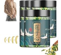 Té de Núcleo de Semillas de Loto para Hombres,Té de Núcleo de Semillas de Loto Secas, Té para el Cuidado del Hígado y Riñón,Men's Essentials Té Puro de Hierbas Chinas. (5pcs)