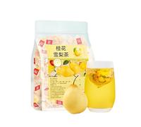 Té de osmanto, cáscara de mandarina, pera blanca y crisantemo, bolsa triangular de 100 g, envuelta individualmente(3pcs)