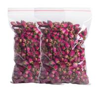 Té De Rosa Roja Con Capullos De Rosa Flores Secas Tea De Hierbas Floreciente Tee Verde Orgánico Sin Aditivos Con Un Rico Aroma a Rosas Que Calma La Mente Y Nutre La Piel Te Frío (50g)