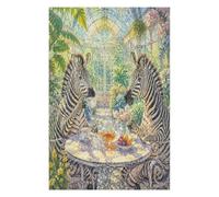 Té del Conservatorio Zebras Puzzle 1000 Piezas de Madera, Reto de Montaje