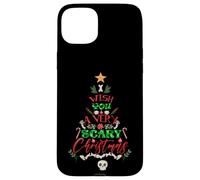 Te Deseo un suéter Feo de árbol de Esqueleto de Navidad Muy Aterrador Carcasa para iPhone 15 Plus