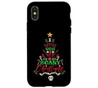 Te Deseo un suéter Feo de árbol de Esqueleto de Navidad Muy Aterrador Carcasa para iPhone X/XS