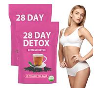 Té desintoxicante de 56 días para adelgazar,Té moldeador corporal,Mezcla de hierbas naturales con extracto de hoja de té oolong,Extracto de fruta de melocotón,Desintoxicación suave,Potenciador de