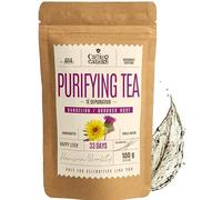 Te Detox Higado | Depurativo, Drenante & Diuretico | Diente de Leon Infusion, Raíz de Bardana, Te Verde, Jengibre, Ortiga, Hinojo, Pomelo, Infusiones a Granel con Ingredientes Naturales, 100g