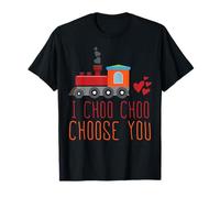 Te Elijo Choo Choo Tren Divertido Amor Romántico Camiseta