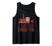 Te Elijo Choo Choo Tren Divertido Amor Romántico Camiseta sin Mangas