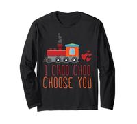Te Elijo Choo Choo Tren Divertido Amor Romántico Manga Larga