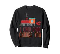 Te Elijo Choo Choo Tren Divertido Amor Romántico Sudadera