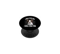 Te encontraré y te lameré - Amante de Boston Terrier PopSockets PopGrip Adhesivo