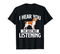 Te escucho, Simplemente no Estoy Escuchando - Brittany Spaniel Dog Mom Camiseta gráfica económica