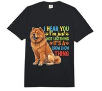 Te escucho Simplemente no Estoy Escuchando Chow Chow Comfort Colors Adult Heavyweight T-Shirt