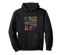 Te escucho Simplemente no Estoy Escuchando Dobermann Sudadera con Capucha