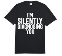 Te Estoy diagnosticando en Silencio Trabajador Social Comfort Colors Adult Heavyweight T-Shirt