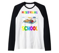 Te extrañamos Todos bienvenidos de Vuelta a la Escuela Camiseta Manga Raglan