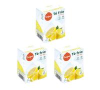 Té Frío Limón en Polvo | Pack de 3 Unidades | Sin Azúcar Añadido | Sin Aspartame | 12 Sobres | Bebida Refrescante Instantánea | Torafood