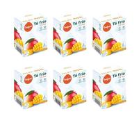 Té Frío Mango en Polvo | Pack de 6 Unidades | Sin Azúcar Añadido | Sin Aspartame | 12 Sobres | Bebida Refrescante Instantánea | Torafood
