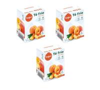 Té Frío Melocotón en Polvo | Pack de 3 unidades | Sin Azúcar Añadido | Sin Aspartame | 12 Sobres | Bebida Refrescante Instantánea | Torafood