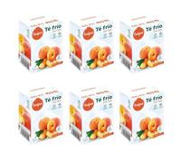 Té Frío Melocotón en Polvo | Pack de 6 Unidades | Sin Azúcar Añadido | Sin Aspartame | 12 Sobres | Bebida Refrescante Instantánea | Torafood