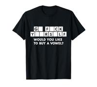 ¿Te gustaría comprar una vocal? Divertido adulto sarcástico Camiseta