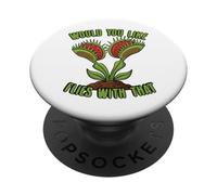 ¿Te gustaría Moscas con Esa Trampa para Moscas Venus Divertida PopSockets PopGrip Adhesivo