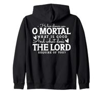 Te ha mostrado, oh Mortal, lo Que es Bueno Sudadera con Capucha