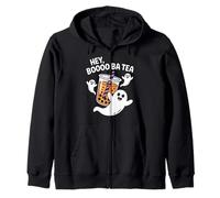 Té Hey Boba Tea Cute Boo Bubble Milk Tea para Halloween Sudadera con Capucha
