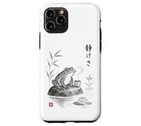Té japonés Sumi-e Frog Art Zen Ink Wash Serenity Carcasa para iPhone 11 Pro