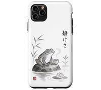Té japonés Sumi-e Frog Art Zen Ink Wash Serenity Carcasa para iPhone 11 Pro MAX