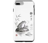 Té japonés Sumi-e Frog Art Zen Ink Wash Serenity Carcasa para iPhone 7 Plus/8 Plus
