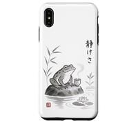Té japonés Sumi-e Frog Art Zen Ink Wash Serenity Carcasa para iPhone XS MAX