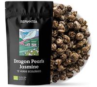 TÉ JASMINE DRAGON PEARLS Ecológico 100g (50 Tazas) | Té Verde Premium Perlas de Jazmín | Té de Especialidad REPLANTEA
