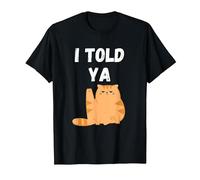 Te lo Dije - Cat- Te lo Dije Camiseta, Hombre, Negro, L