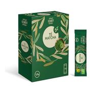 Te Matcha Certificado JAPONES. 50 Dosis Grado CEREMONIAL. 50 Sticks Individuales, Para Trasladar Facilmente. Matcha En Polvo 100% Natural. Reductor, Detox y Antioxidante. (50 Sticks, 50, unidad)