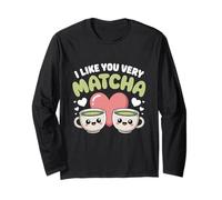 Té Matcha Diciendo Té Verde I Like You Very Matcha Manga Larga