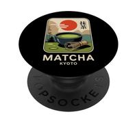 Té Matcha Japan Kyoto Retro Kanji Japonés Souvenir PopSockets PopGrip Adhesivo