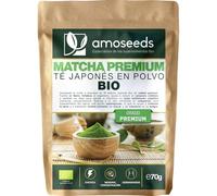 Té Matcha Japonés en polvo BIO 70g | Grado Premium, Auténtico | Tè Verde | 100% hojas de té verde recolectadas A Mano | Kagoshima | Natural y Puro | Primera calidad