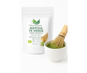 Té Matcha Japonés Premium 100 g - Ecológico, Vegano y Sin Gluten | 100% Natural - Origen Japón | Matcha en Polvo para Latte, Smoothies, Repostería y Cocina Saludable - Natura Essence