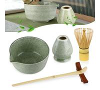 Te Matcha Kit, Scopa matcha, Ciotola matcha, Frusta matcha, Supporto frullatore matcha, Supporto scopa matcha, Kit Matcha, Set da 5 pezzi, Kit Te Matcha, Matcha Kit, Set da tè matcha in ceramica