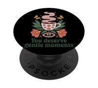 Te mereces momentos suaves Té Paz PopSockets PopGrip Adhesivo