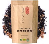 Té negro Chaï Bio con canela de Ceilán, anís estrellado, clavo - 250 g -Agricultura ecológica certificada - Thé d'Asie de KHLA