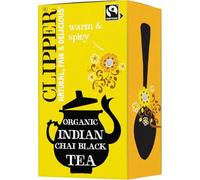 TÉ NEGRO CHAI CON CANELA Y CLAVOS FAIR TRADE BIO 50 g (20 x 2,5 g) - CLIPPER