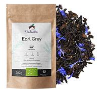 Té Negro Earl Grey BIO 200g - orgánico bergamota y flores de aciano - bolsa biodegradable