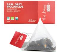 Té negro Earl Grey Bio - Aroma cítrico, bergamota - Agricultura ecológica certificada - Thé d'Asie de KHLA (Infu x20)