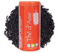 Té negro Earl Grey Bio - Aroma cítrico, bergamota - Lata de metal de 90 g - Agricultura ecológica certificada - Thé d'Asie de KHLA