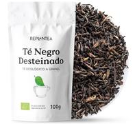 TE NEGRO SIN TEINA Ecológico 100g (+50 Tazas) | Té Negro Descafeinado a Granel | Té Negro Darjeeling Desteinado REPLANTEA