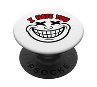 Te Odio Cara Sonriente PopSockets PopGrip Adhesivo