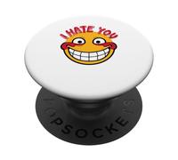 Te Odio Cara Sonriente PopSockets PopGrip Adhesivo