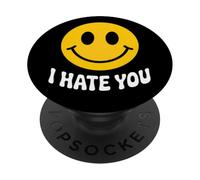 Te Odio Cara Sonriente PopSockets PopGrip Adhesivo